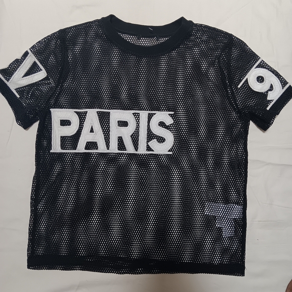 Black/white mesh top - Picture 1 of 3